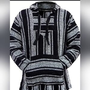 Black and Gray Striped Men's Shirt